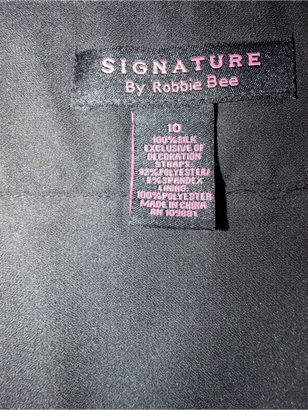 NWT Signature by Robbie Bee Black Floral Sequin Maxi Dress Size 10 - Picture 15 of 15